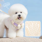 Colorful Wave Pattern No Pull Dog Harness Soft Foam Handle Adjustable Pet Walking Vest Breathable Strap For Small Medium Dogs Ou