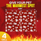 Super Warmer for Dogs and Cats Air‑Activated Pet Heat Packs Bigger and Wider for Bed and Crate Warmth All‑Natural, Odorless, St