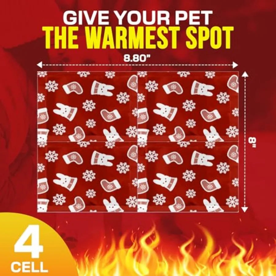 Super Warmer for Dogs and Cats Air‑Activated Pet Heat Packs Bigger and Wider for Bed and Crate Warmth All‑Natural, Odorless, St