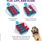 Dog Brick Interactive Treat Puzzle Toy for Mental Stimulation and Skill Development