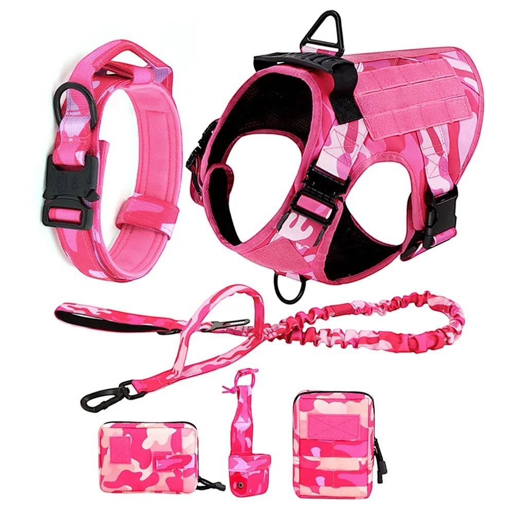 Mincy Pets Tactical Camo Dog Harness product photo.