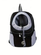 1pc Puppy Dog Front Carrier Pack, Pet Carrier Backpack For Small Medium Dogs Cats, Adjustable Breathable Dog Carrying Backpack For Hiking, Walking, Travel, Cycling And Outdoor Use