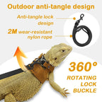 Mincy Pets Adjustable Reptile Harness & Leash Set product photo.