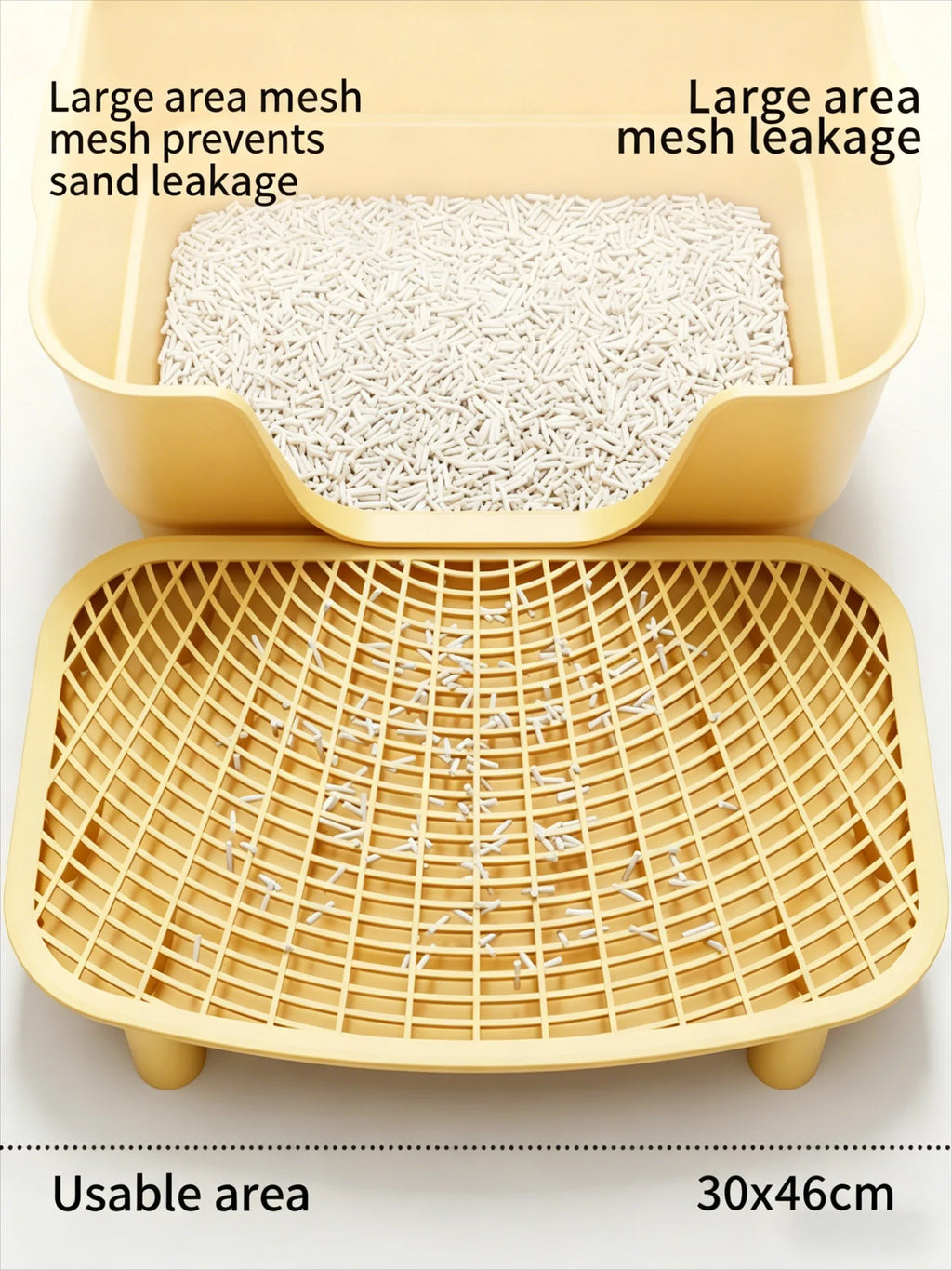 Cat litter pad anti-splash cat pad double-layer cat litter sand control pad cat toilet sand control table cat litter basin