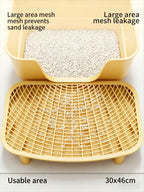 Cat litter pad anti-splash cat pad double-layer cat litter sand control pad cat toilet sand control table cat litter basin