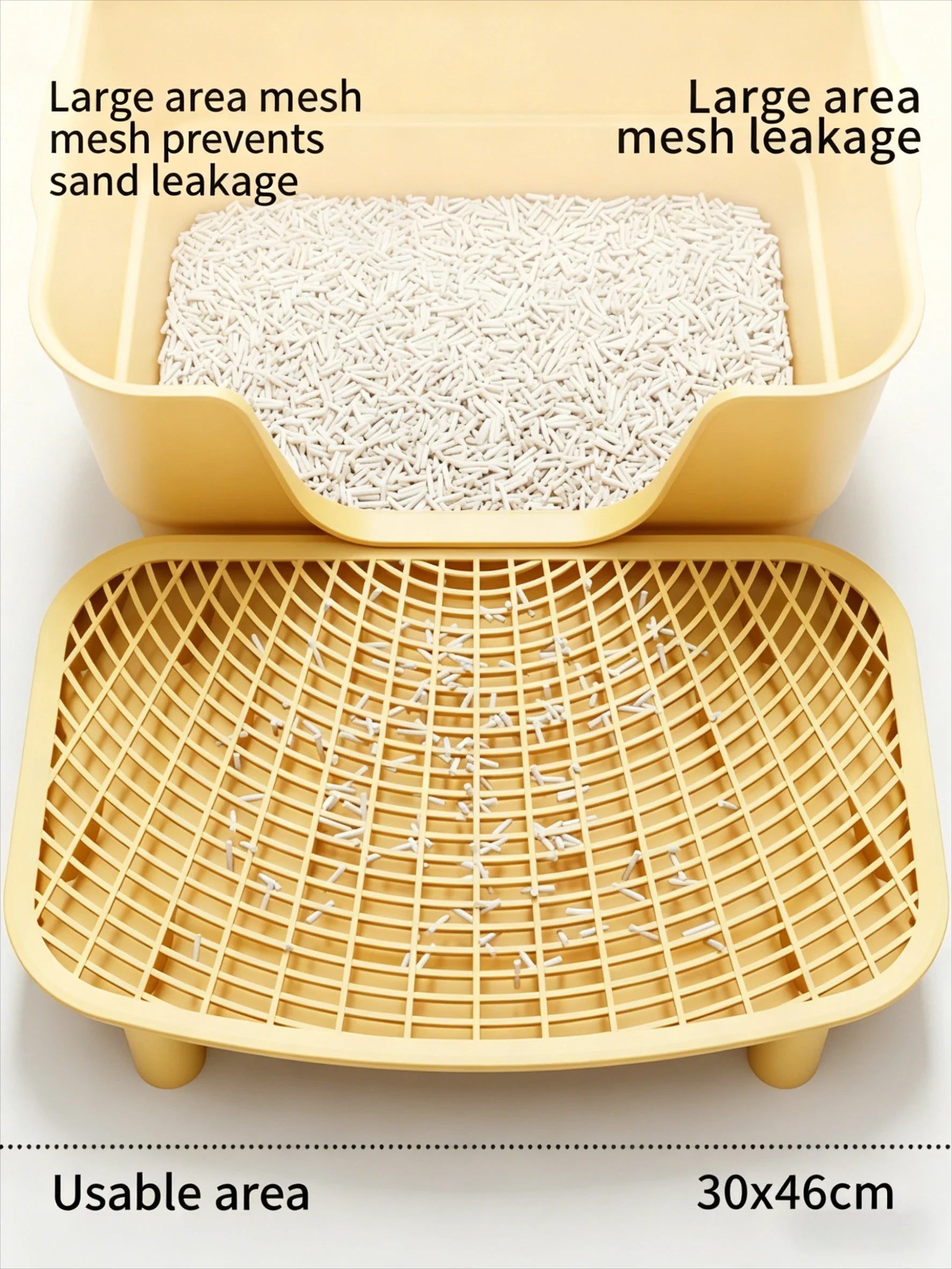 Cat litter pad anti-splash cat pad double-layer cat litter sand control pad cat toilet sand control table cat litter basin