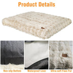 Mincy Pets Plush Dog Bed: Waterproof-Lined Foam Mat product photo.