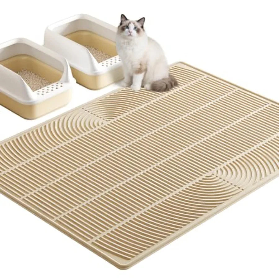 Mincy Pets XXL Silicone Cat Litter Trapping Mat Waterproof product photo.