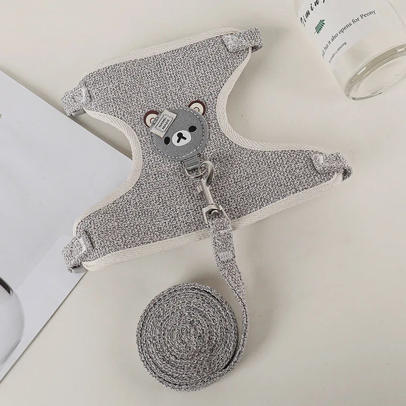 Mincy Pets Rabbit Harness & Leash Set for Outdoor Walking product photo.