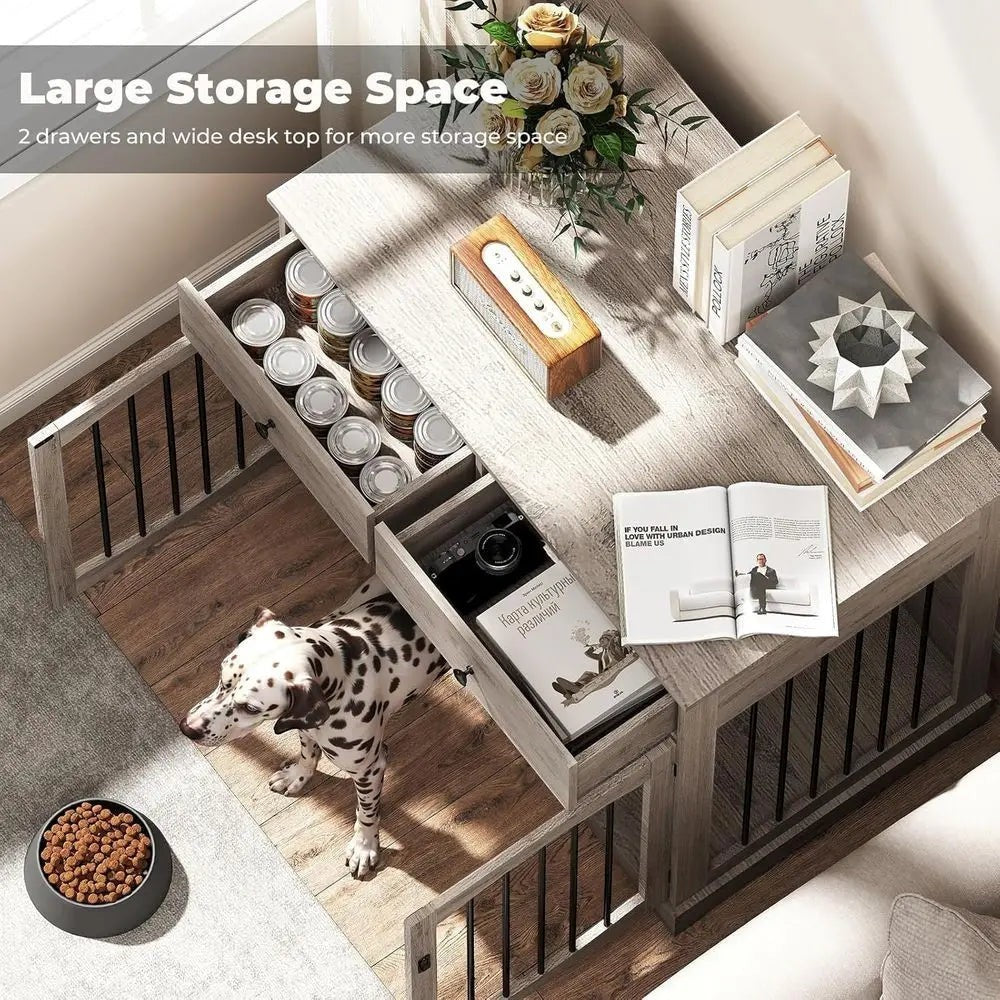 Woodgrain Kennel Cabinet