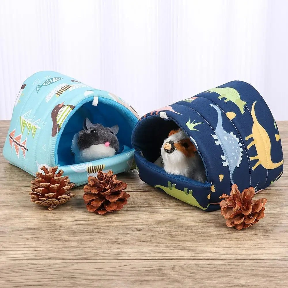 Comfortable Hamster House Small Animal Sleeping Bed Soft Guinea Pig Nest Warm Mat Mini Cage For Rabbit Squirrel Mat