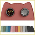 Non-Skid Silicone Pet Feeding Mat, Waterproof Dog Bowl Tray, Easy Clean, 18x10 inch