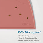 Non-Skid Silicone Pet Feeding Mat, Waterproof Dog Bowl Tray, Easy Clean, 18x10 inch