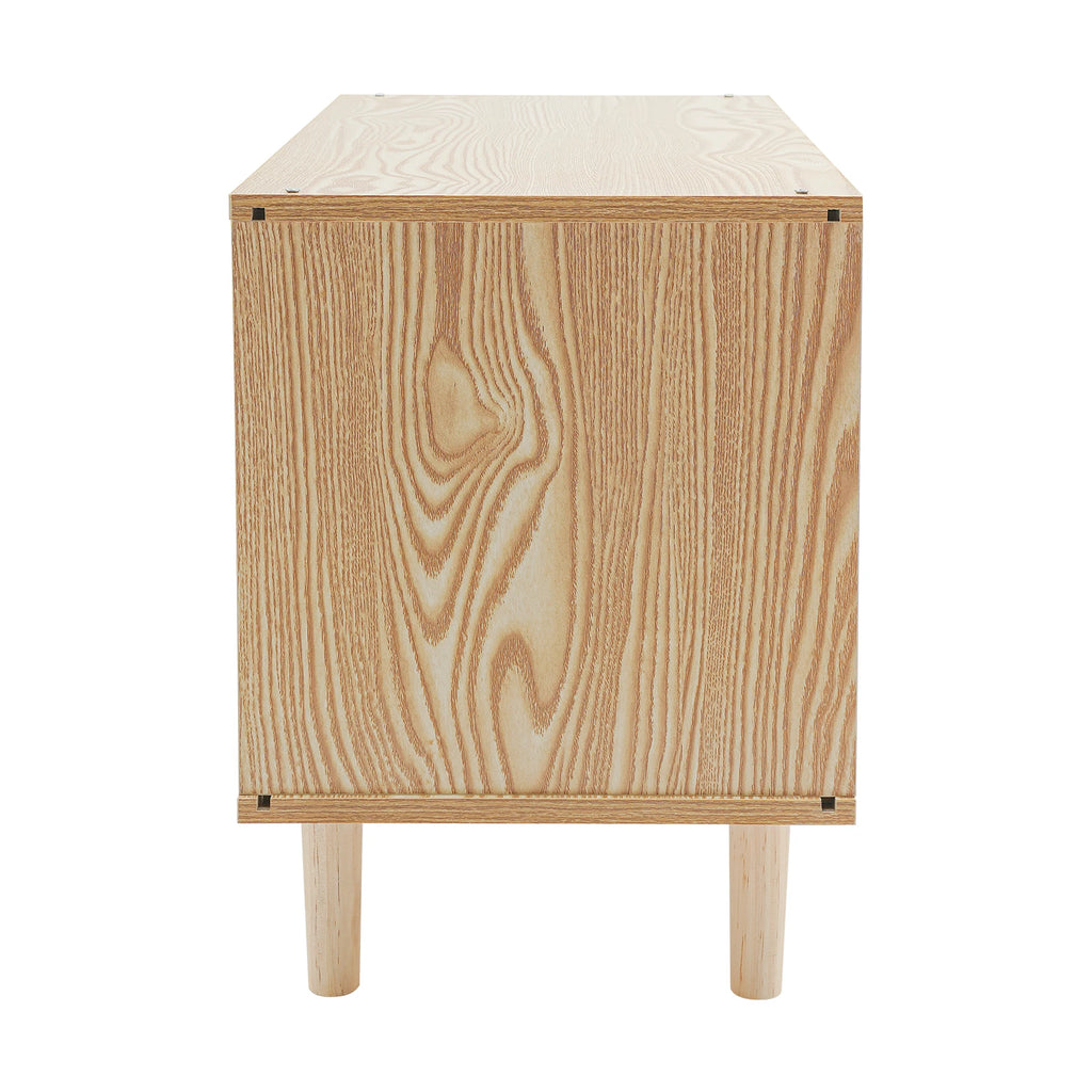 Marlowe Mid-Century Cat House — Solid Wood TV-Stand Silhouette