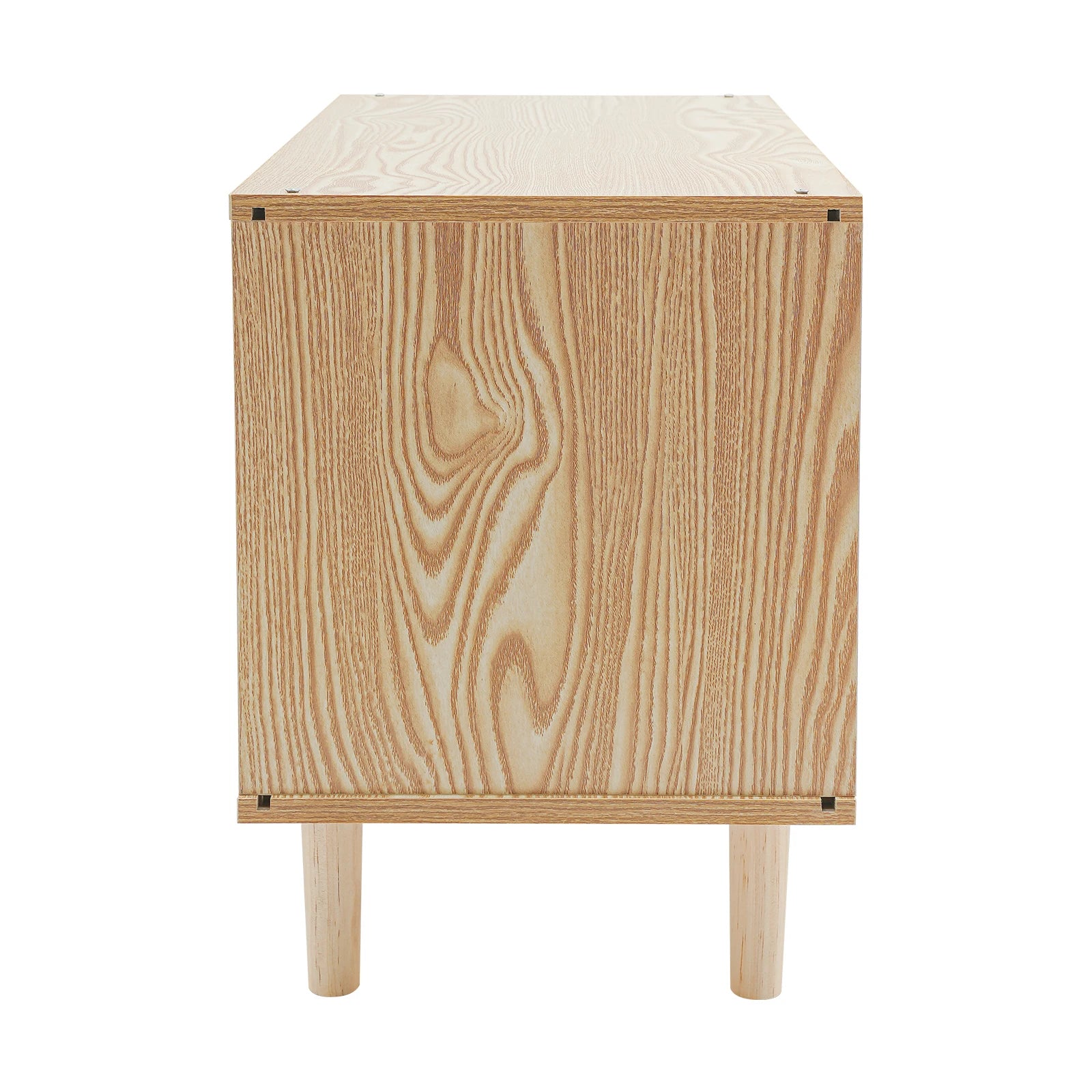 Marlowe Mid-Century Cat House — Solid Wood TV-Stand Silhouette