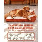 Orthopedic Crate Dog Bed with Washable Cover