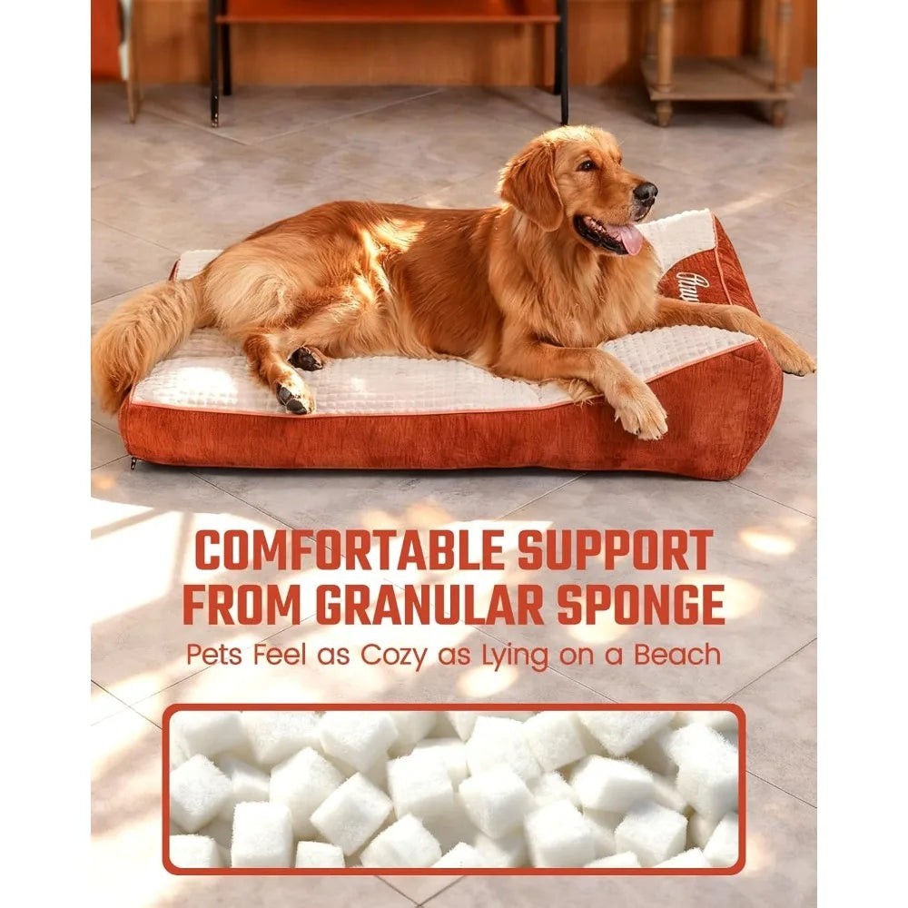 Orthopedic Crate Dog Bed with Washable Cover