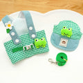 Mincy Pets Duck & Frog Print Pet Harness & Leash Set product photo.