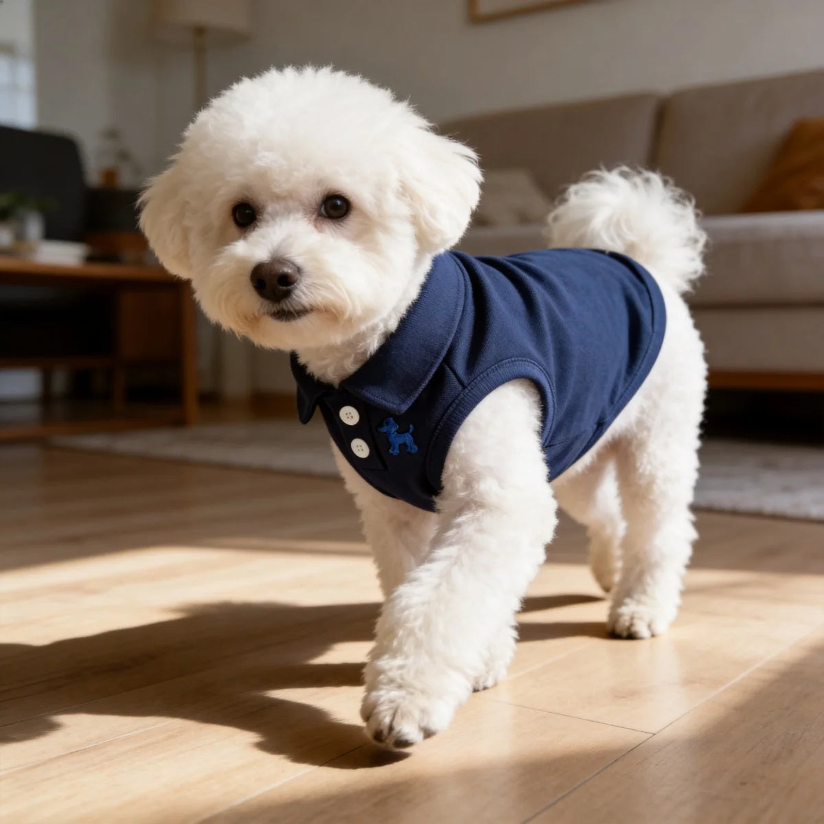 Spring and Summer Solid Color Polo Shirt Puppy Thin Breathable T-shirt Cat Vest Pet Clothing Skin Friendly and Delicate