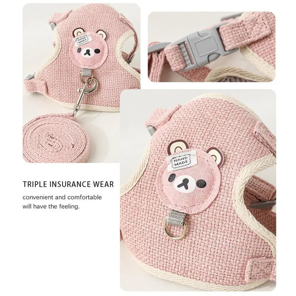 Mincy Pets Undershirt-Style Adjustable Cat & Dog Harness product photo.