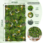 Artificial Grass Wall Roll, Boxwood Hedge Wall Panels UV-Anti Grass Backdrop Wall Decor, Greenery Privacy Hedge Screen for Indoor Outdoor Patio Balcony, Party Garden Fence