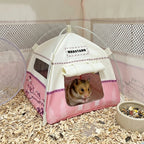 1PC Breathable Mesh Small Pet Tent Hamster Hideout Foldable Parrot Cage Nest Sugar Glider Sleeping Beds Guinea Pig Cozy Habitats