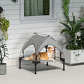 Elevated Outdoor Dog Bed with Canopy