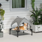 Elevated Outdoor Dog Bed with Canopy