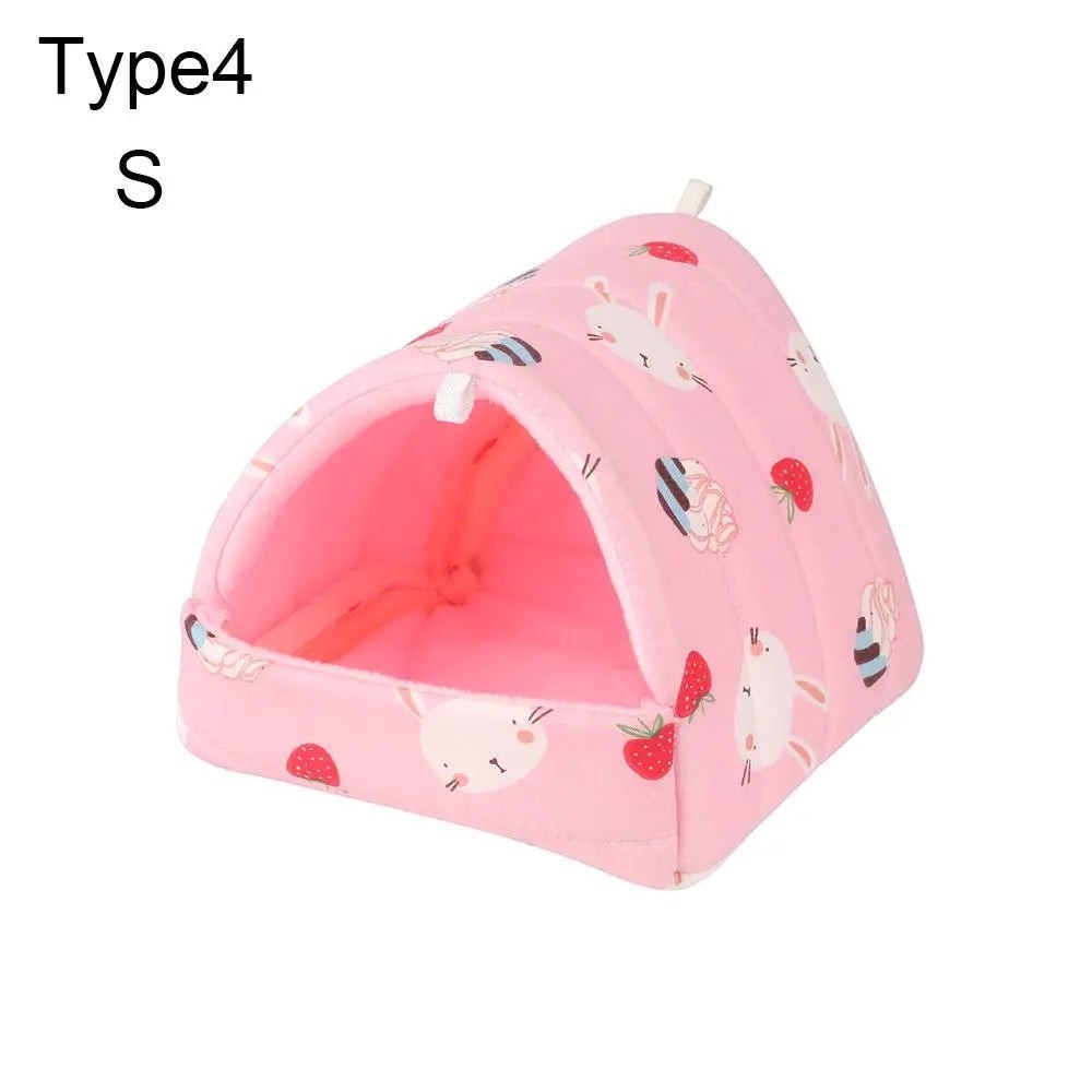 Comfortable Hamster House Small Animal Sleeping Bed Soft Guinea Pig Nest Warm Mat Mini Cage For Rabbit Squirrel Mat