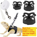 Mincy Pets Adjustable Reptile Harness & Leash Set product photo.