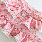 Small Dog Clothes Pet Cat Harness With Leash Lace Teddy Bichon Spring Summer Autumn Dog Leash Cat Supplies
