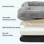 Human-Sized Faux Fur Dog Bed