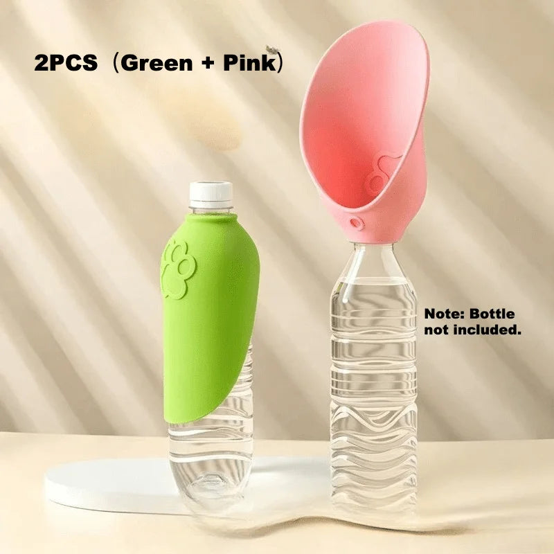 Portable Outdoor Pet Water Bottle Leak Proof Travel Drinking Bowl For Dogs Cats Universal Outdoor Walking Hiking Travel Pet Water Dispenser Feeder