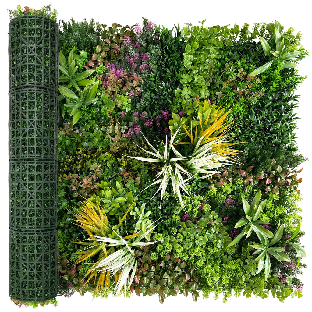 Artificial Grass Wall Roll, Boxwood Hedge Wall Panels UV-Anti Grass Backdrop Wall Decor, Greenery Privacy Hedge Screen for Indoor Outdoor Patio Balcony, Party Garden Fence