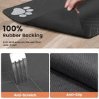 Pet Feeding Mat-Absorbent Pet Placemat for Food and Water Bowl, with Waterproof Rubber Backing, Quick Dry Water Dispenser Mat f