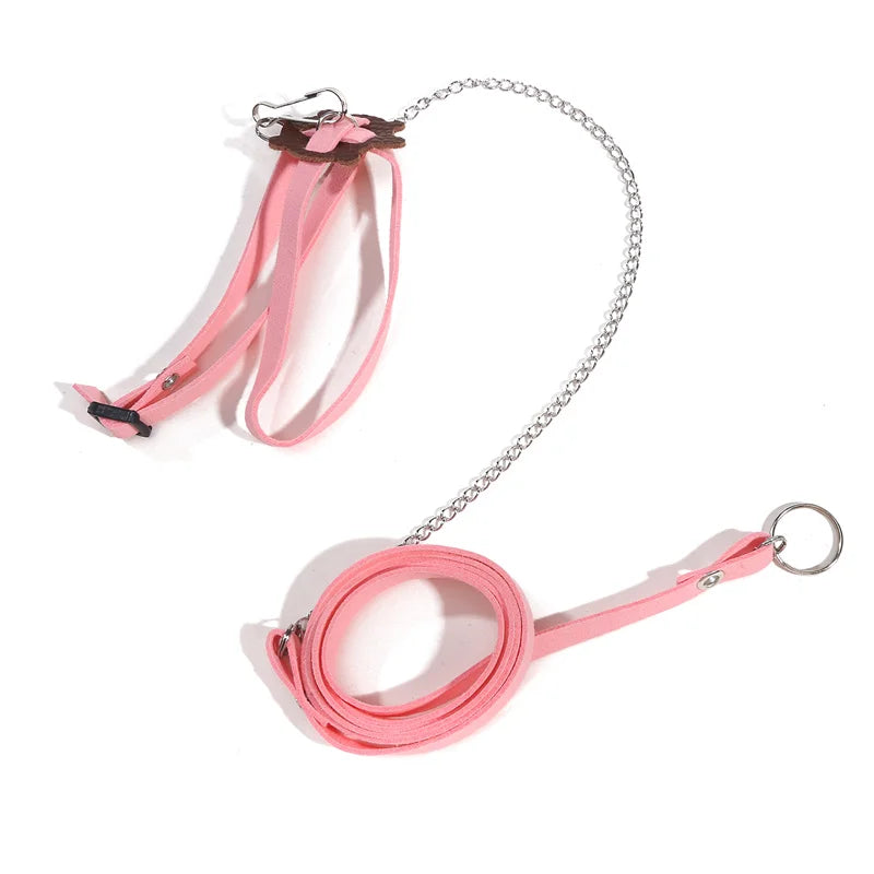 Turtle Traction Belt Control Rope Training Belt Outdoor Walking Leash Harness Reptile Leash Pet Supplies PU Leather Pet Traction