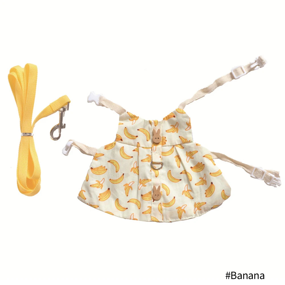 Mincy Pets Rabbit & Guinea Pig Vest Harness with Leash product photo.