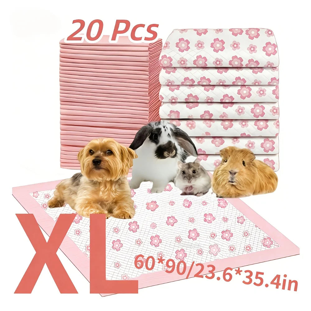 Four Sizes Leak Proof Quick Dry Six Layer Absorbent Dog Pee Pads Puppy Training Mats For Dogs Cats Rabbits Indoor Bathroom Us