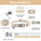 Mincy Pets Step-In No-Pull Linen Mesh Dog Harness & Leash product photo.