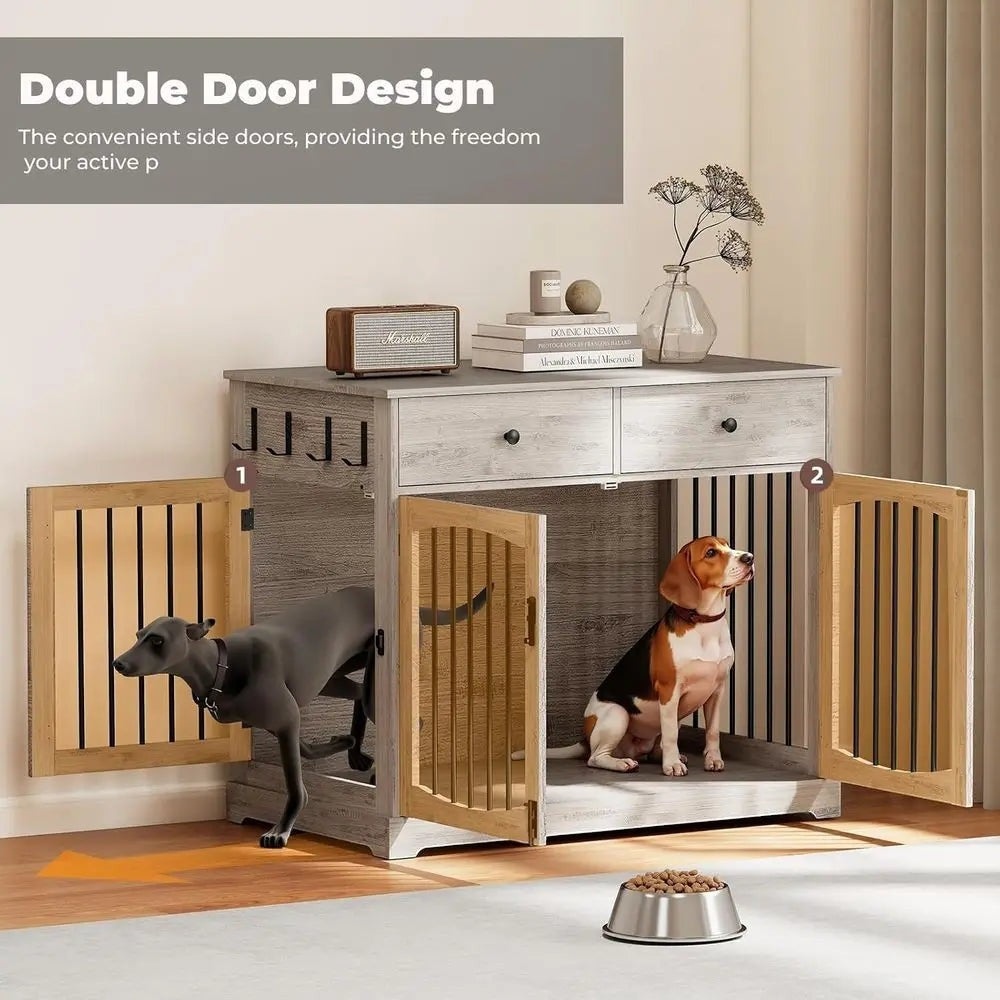 Woodgrain Kennel Cabinet