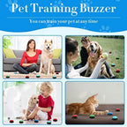 16 Pcs Voice Recordable Dog Buttons for Communication Pet Cat Talking Buttons with Stickers 30 Seconds Interactive Speech Train