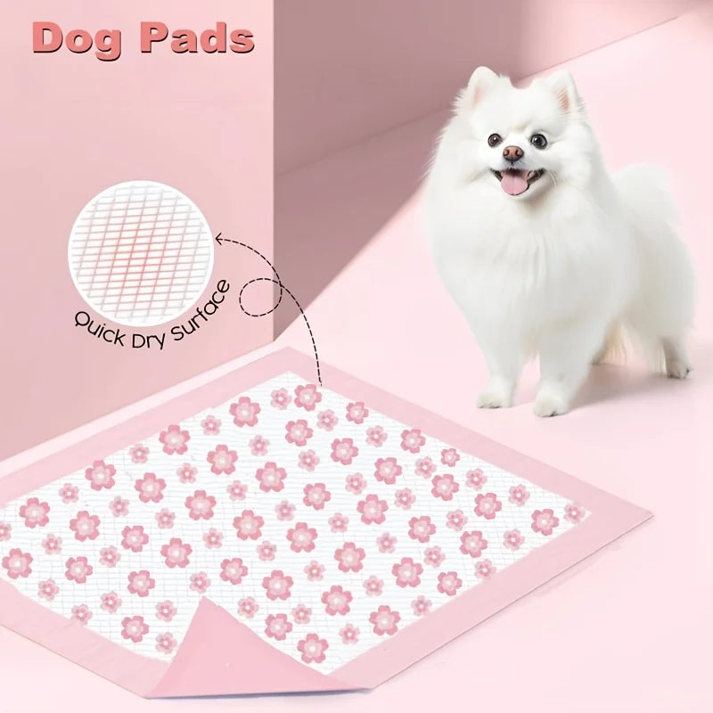 Four Sizes Leak Proof Quick Dry Six Layer Absorbent Dog Pee Pads Puppy Training Mats For Dogs Cats Rabbits Indoor Bathroom Us