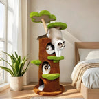 148 cm Tall Cat Tree for Indoor Cats, Large Cat Tower with Plush Cat Condo, Cat Tree Tower with Soft Cushion, Scratching Board