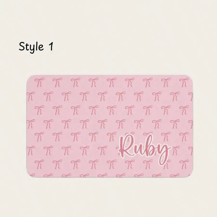 1pc Personalized Dog Food Mat, Custom Pet Name Mat, Feeding Accessory, Gift For Dog Lovers, Customized Pet Mat, Mother's Day, Special Occasions