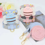 Cute Bee Cat Harness Leash Set I Shape Escape Proof Adjustable Chest Strap Lightweight Breathable Outdoor Walking Rope For Cat