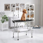 36 Inch Proional Adjustable Pet Grooming Table Heavy Duty with Arm Noose & Mesh Tray or Dog Cat Shower Table Maximum acity Up to