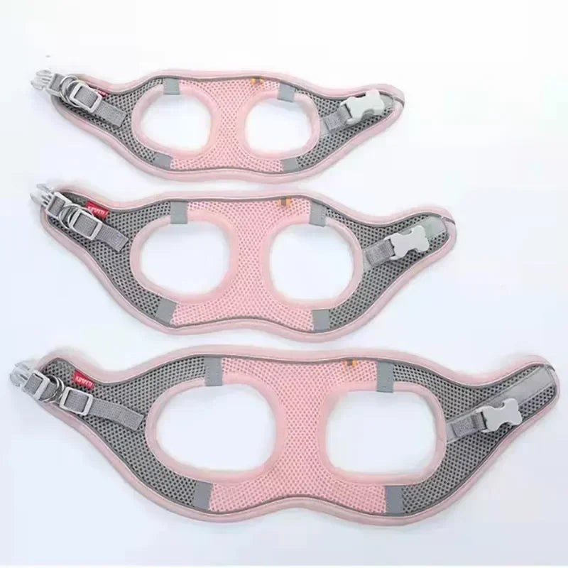 Breathable Vest Harness Adjustable Lightweight Small Dog Cat Safe Polyester Outdoor Daily Walking