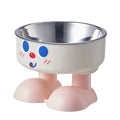 Pet Feeding Bowl Cat Dog Small Capacity Anti Tipping Chew-Resistant Non Slip Base Stainless Steel Indoor Daily Small Pets Silicone Base