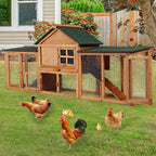 2-Story Bunny Hutch Rabbit Cage Outdoor With Double Side Runs, Pull-Out Tray, Ramp, Roof For Guinea Pigs & Small Pets