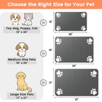 Pet Feeding Mat-Absorbent Pet Placemat for Food and Water Bowl, with Waterproof Rubber Backing, Quick Dry Water Dispenser Mat f